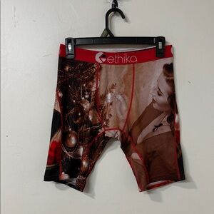 Ethika Festive Red and Brown Boxer Briefs